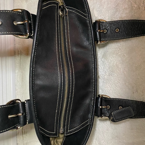 Coach Soho EUC Vintage Topstitch Black Leather Shoulder Bag - Picture 12 of 12